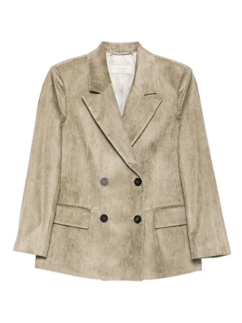 Peserico blazer de pana con doble botonadura