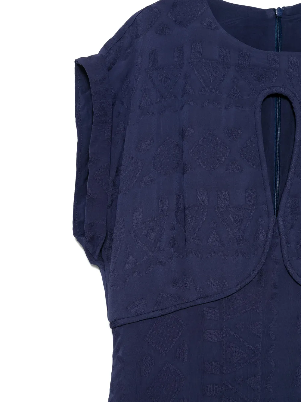 Ba&sh Inaia Asymmetric Midi Dress In Blue