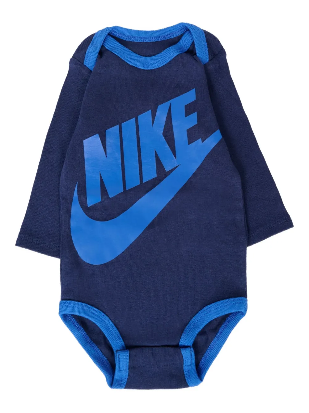 Nike Kids logo-applique babygrow set Blauw