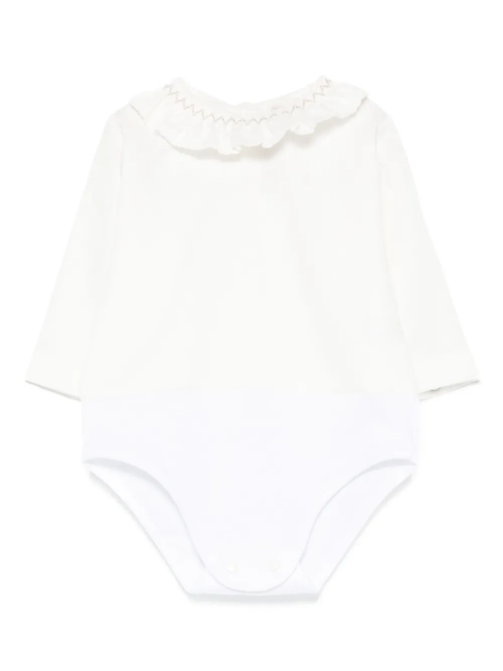 La Stupenderia Bodysuit met ruchekraag Wit