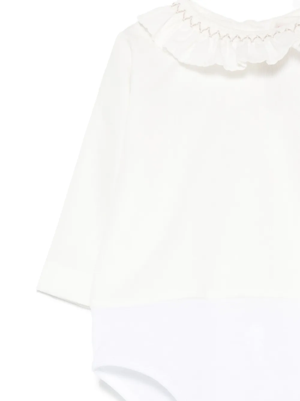 La Stupenderia Bodysuit met ruchekraag Wit
