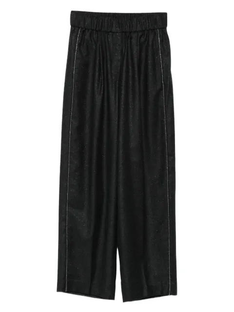 Peserico pantalones con rayas laterales