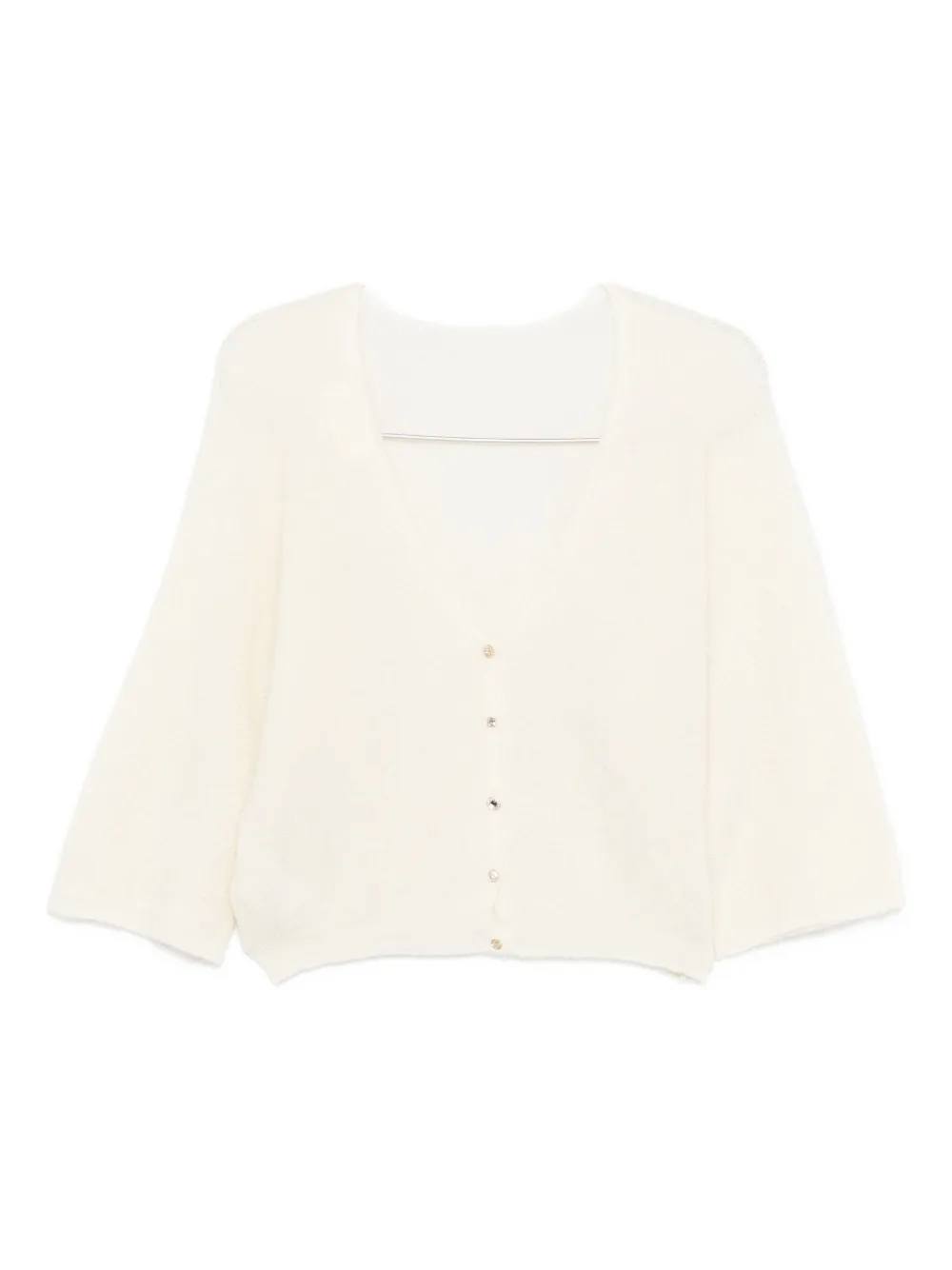 Ba&Sh Isaac button-front cardigan - Toni neutri