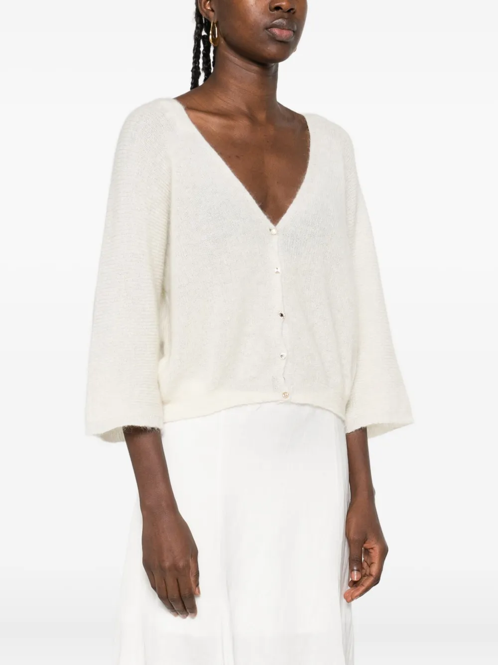 Ba&Sh Isaac vest met knopen Beige