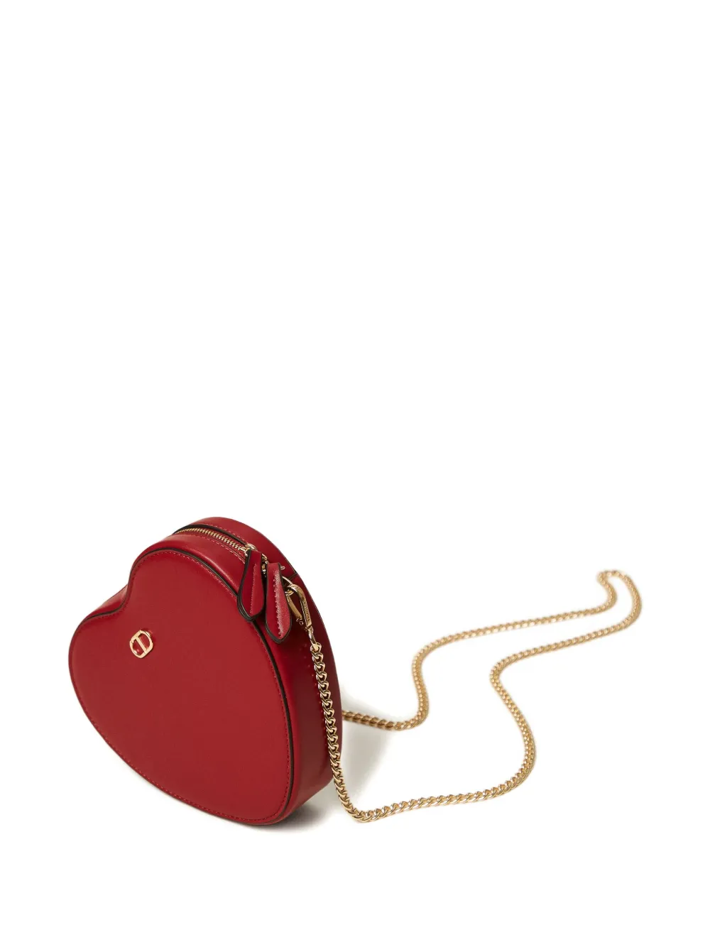 TWINSET Hartvormige tas met kettingbandje Rood