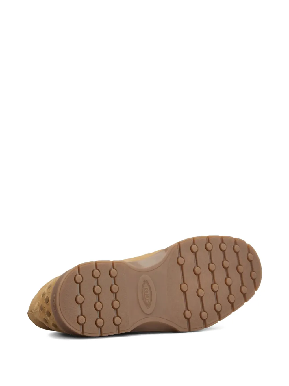 Tod's Suede Elastic-lace Desert Boots In Neutral
