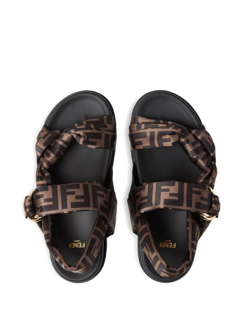 FENDI Feel FF logo sandals Bruin