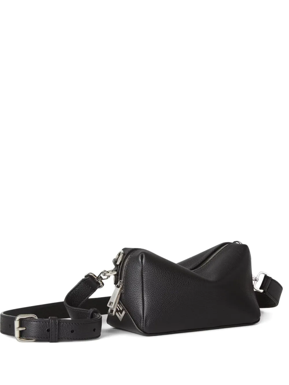 FENDI zip-fastening calfskin shoulder bag Zwart