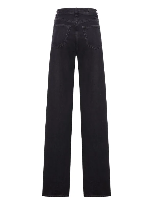 Saint Laurent ワイドジーンズ | ブラック | FARFETCH JP