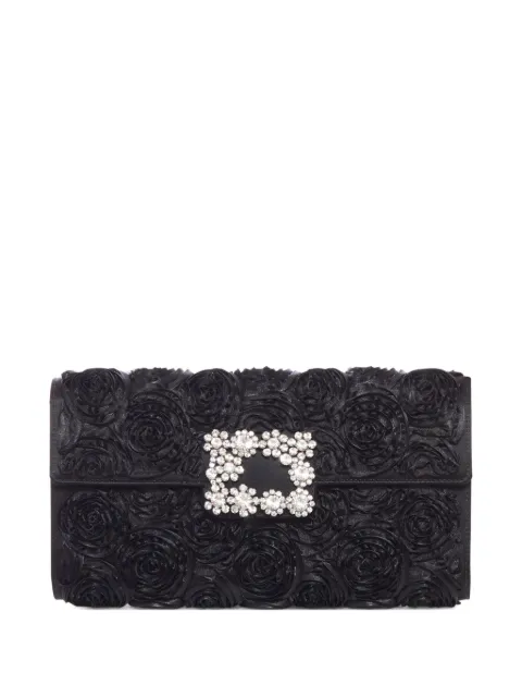 Roger Vivier rose-pattern clutch bag