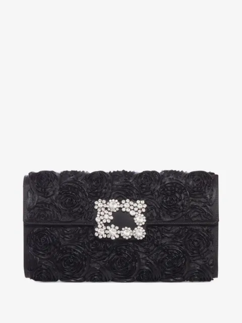 Roger Vivier Efflorescence crystal-buckle clutch bag