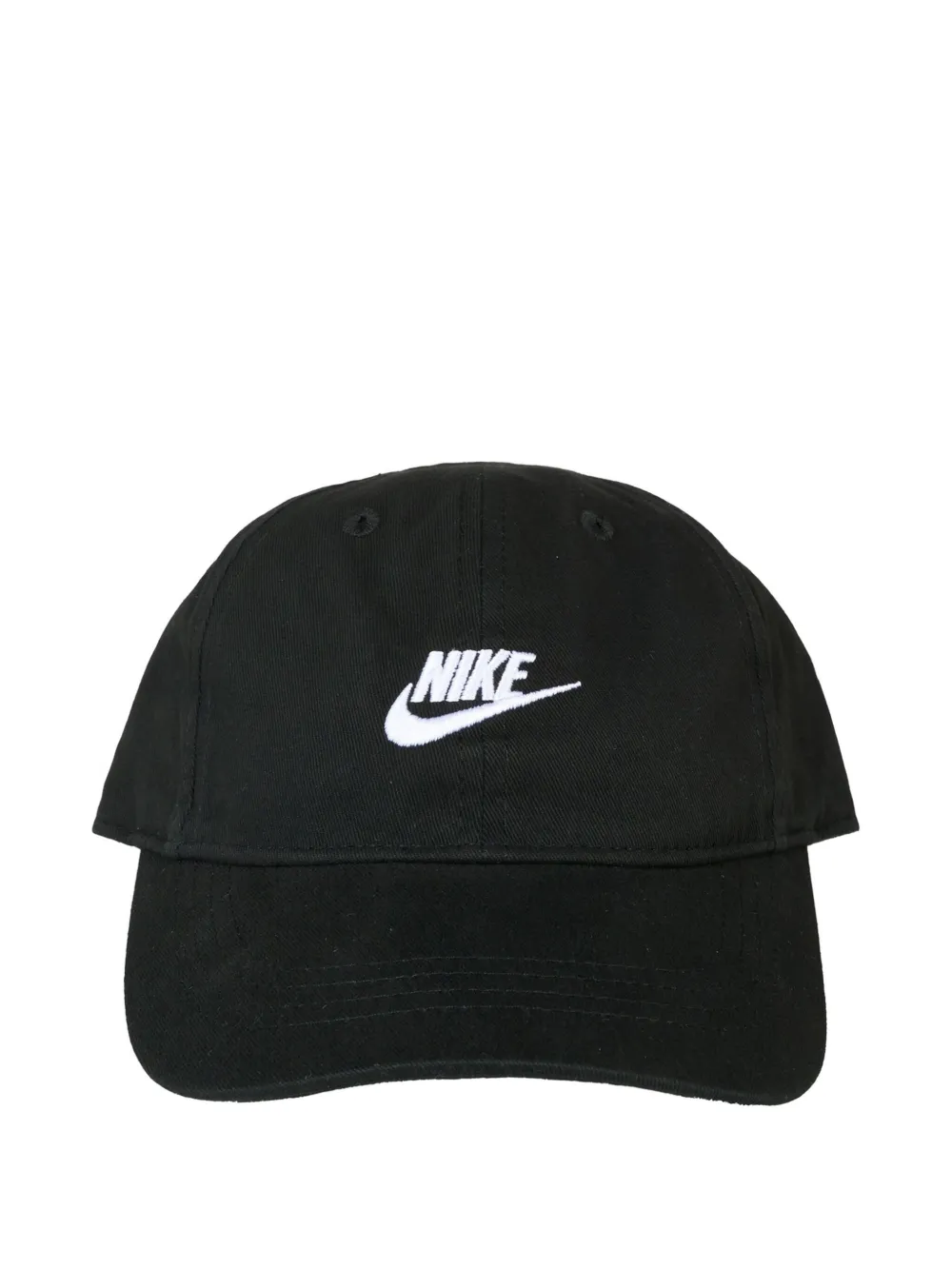 Nike Kids logo-embroidered baseball cap Zwart