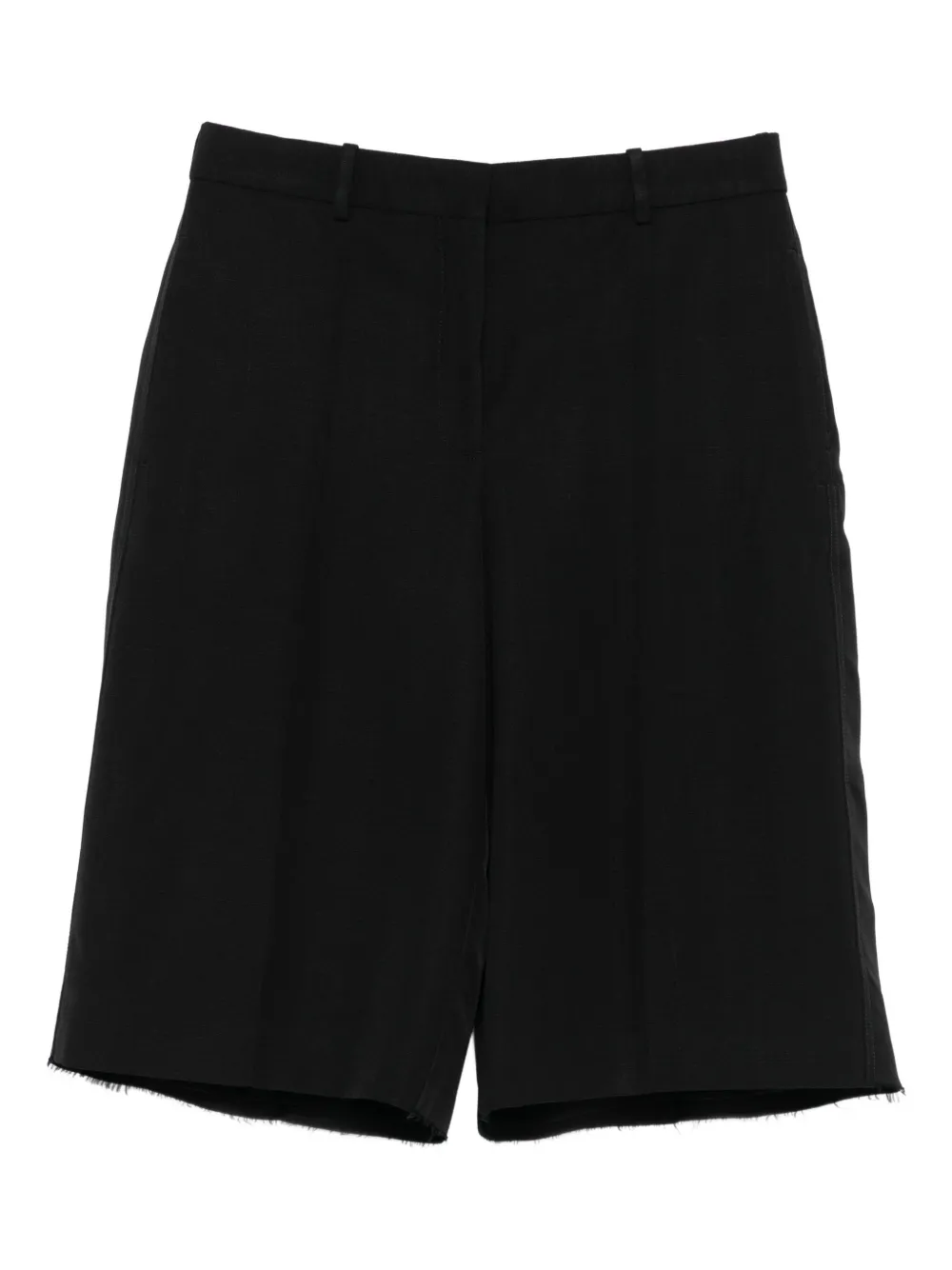 Jil Sander frayed-hem shorts | Black | Image 1