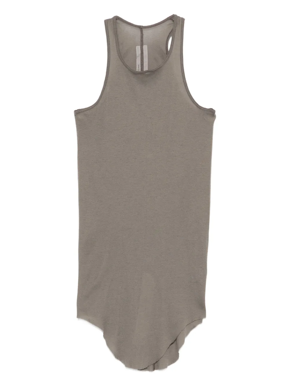 Rick Owens Asymmetric Tank Top In Brown