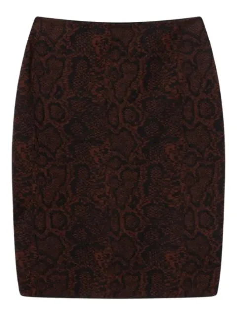Stella McCartney snakeskin-print pencil midi skirt