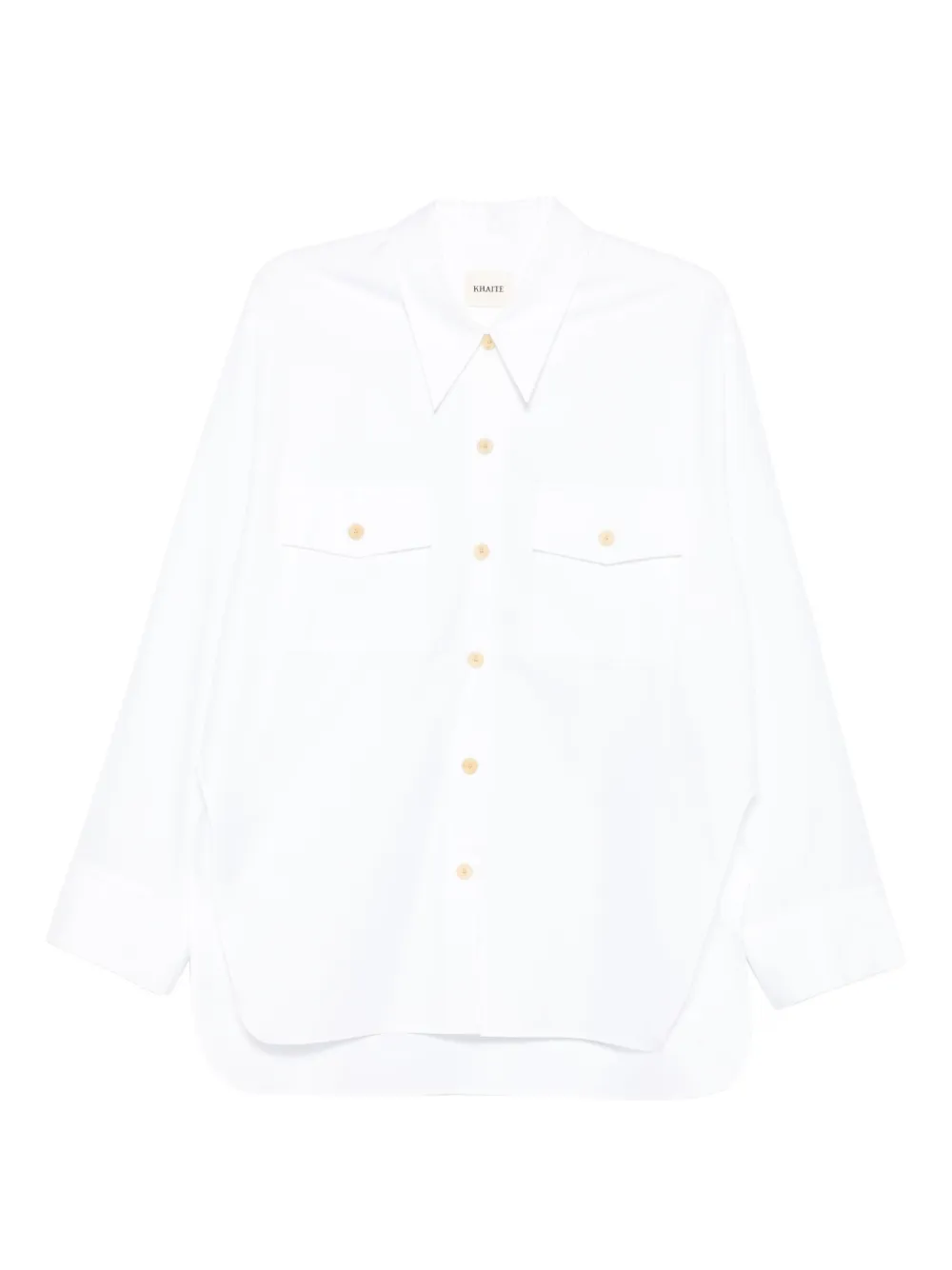 KHAITE camisa con bolsillos | blanco | Image 1