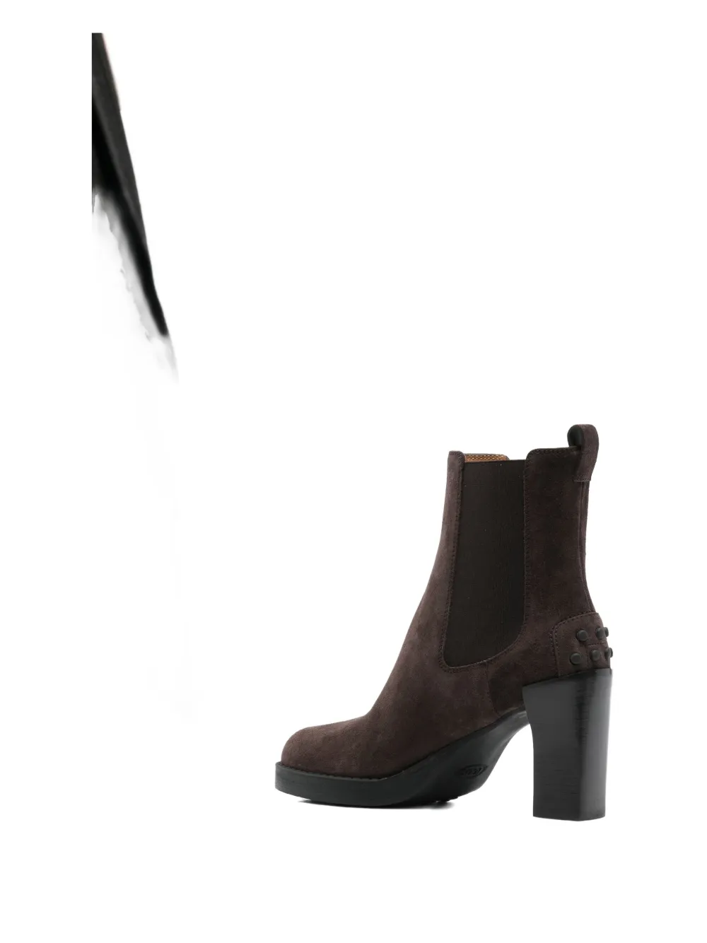 Tod's 80mm Block-heel Suede Boots In Brown