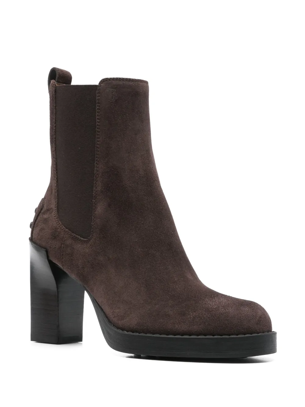 Tod's 80mm block-heel suede boots | Ankle Boots | Image 2