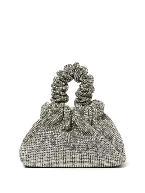 TWENTY FOURHAITCH crystal-embellished ruched-handle shoulder bag