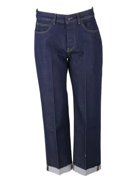 Liviana Conti folded-cuffs denim jeans