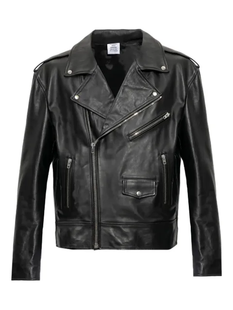 VETEMENTS zip-fastening leather jacket