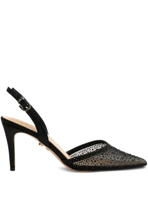 TWENTY FOURHAITCH crystal-embellished slingback pumps