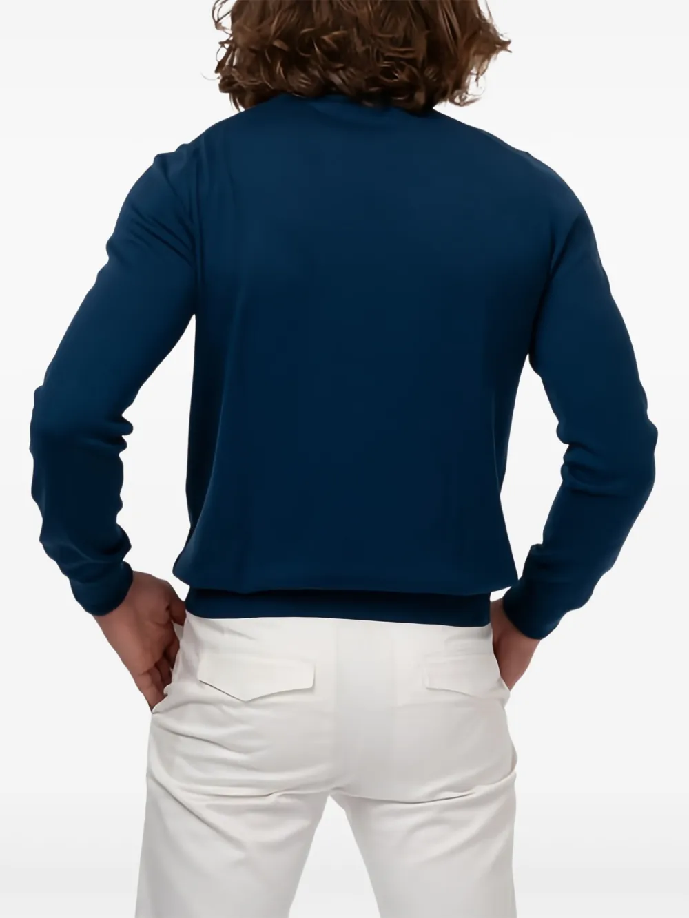 Gran Sasso Trui met hoge hals Blauw