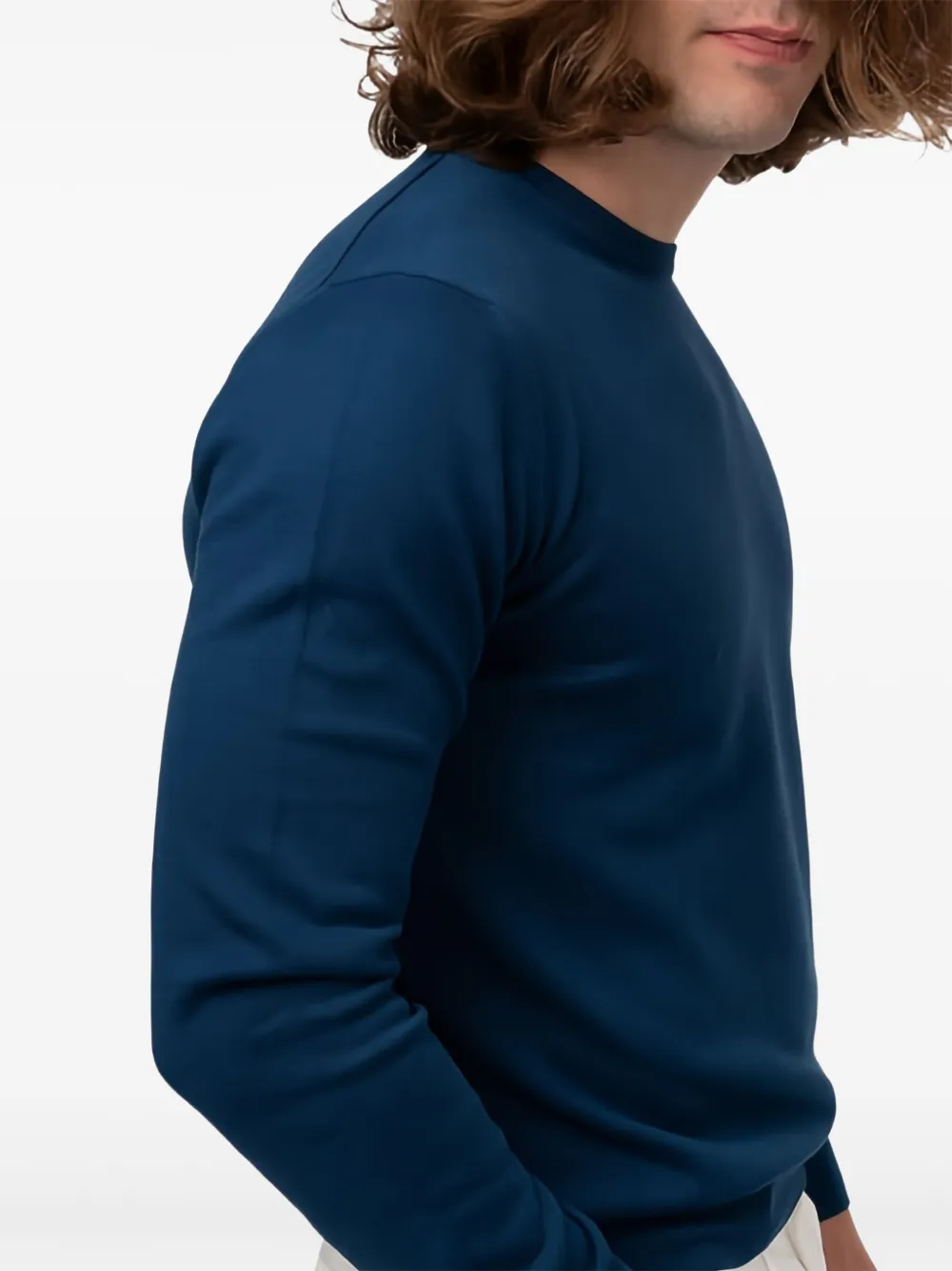 Gran Sasso Trui met hoge hals Blauw