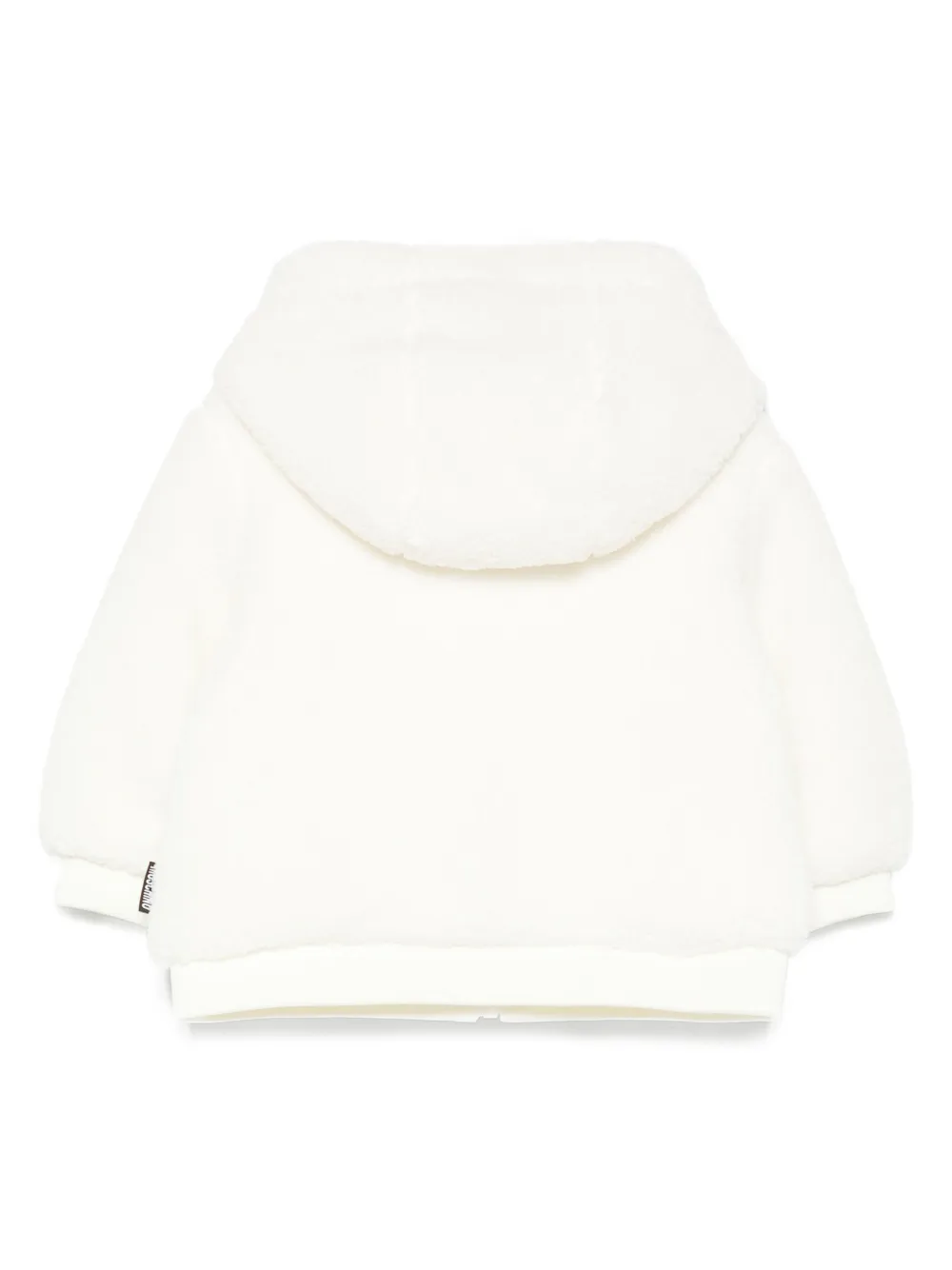 Moschino Kids Jack met geborduurde teddybeer en capuchon Wit