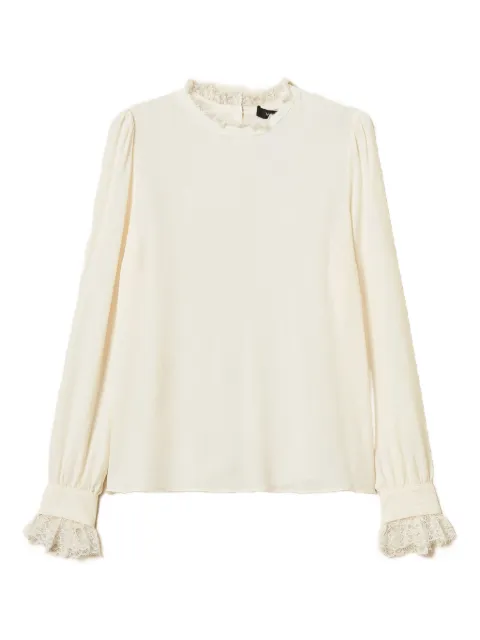 TWINSET lace-trim blouse