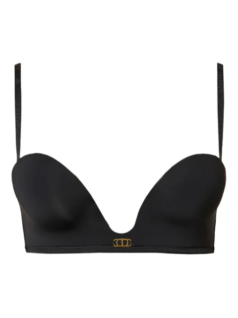 TWINSET logo-plaque bra 