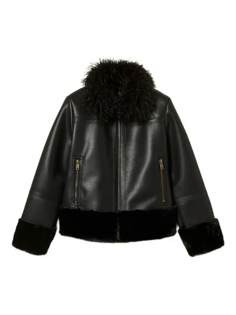TWINSET faux-leather coat
