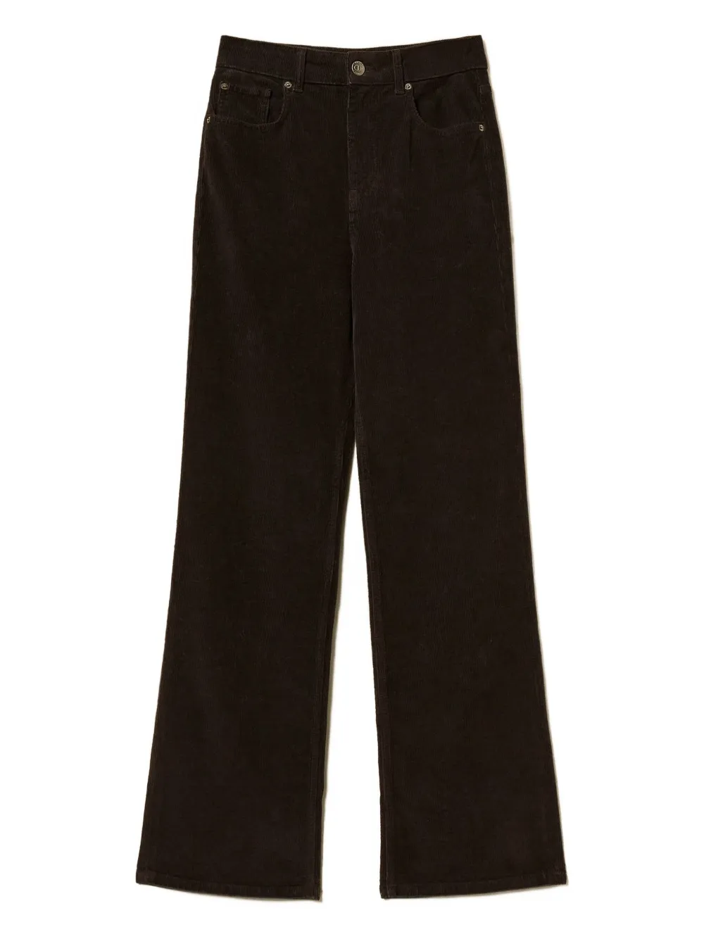 TWINSET five-pocket corduroy jeans | Black | Image 1