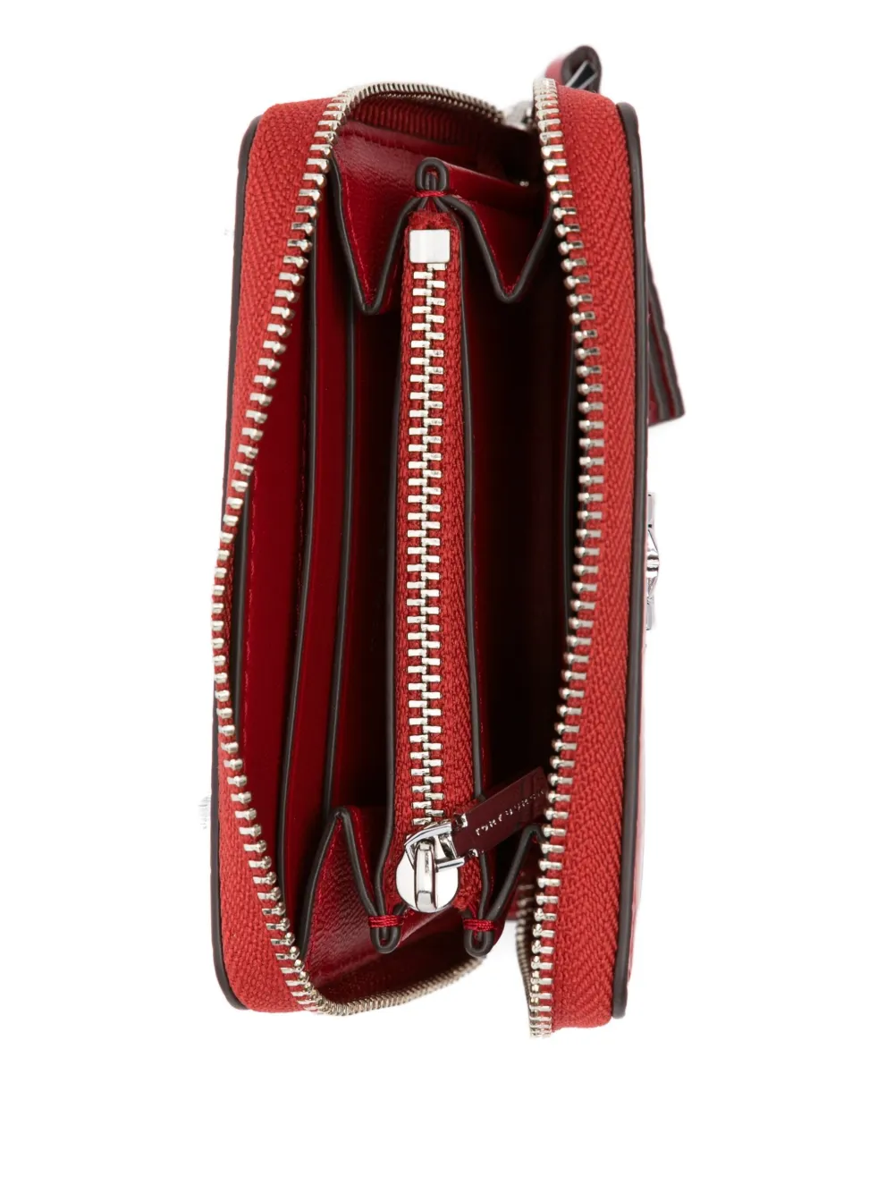 Tory Burch Portemonnee met krokodillen-reliëf Rood