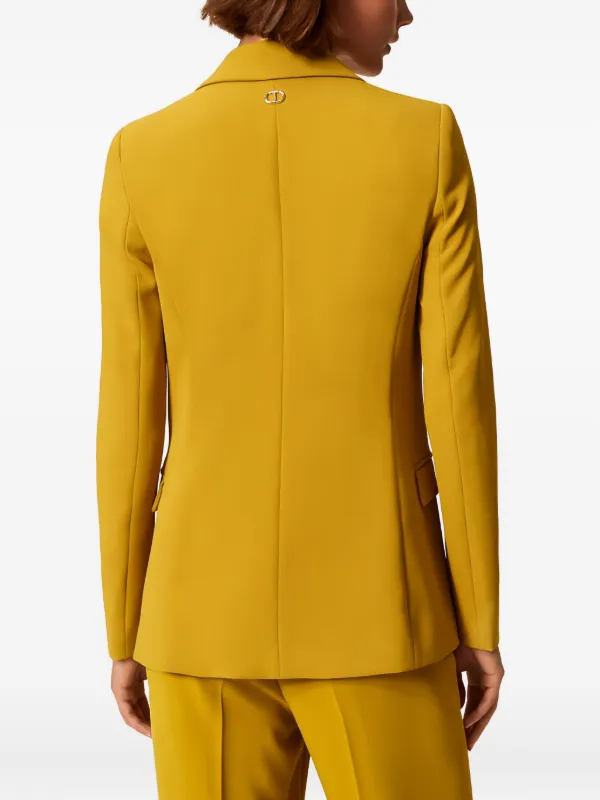 TWINSET single-breasted Blazer | Yellow | FARFETCH ZA
