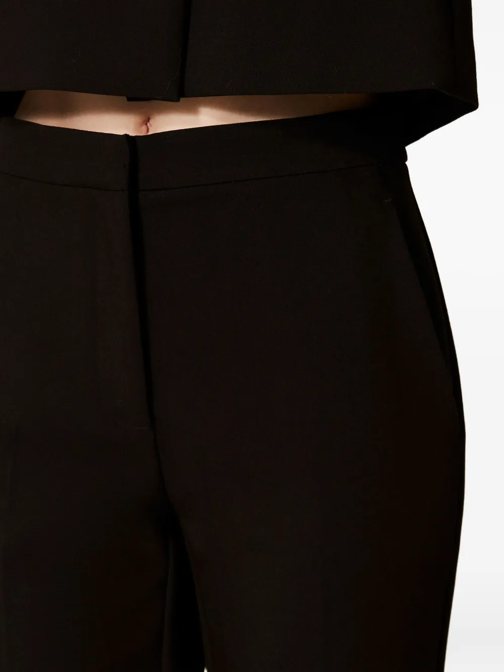 Twinset Flared Side-pocket Trousers In Black