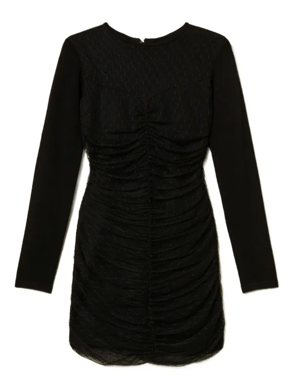 Twinset Black Plumetis Dress