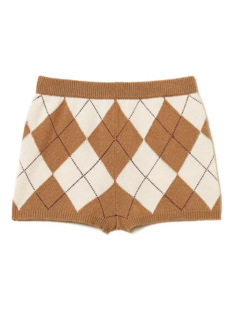 TWINSET diamond-pattern shorts