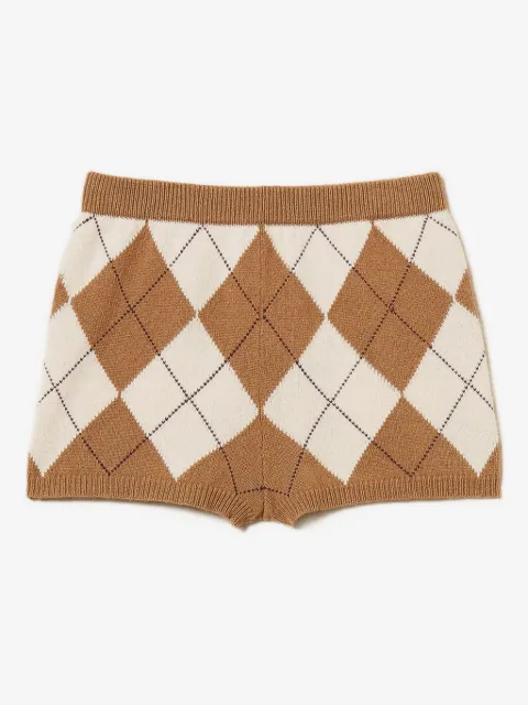 TWINSET Shorts mit Rautenmuster