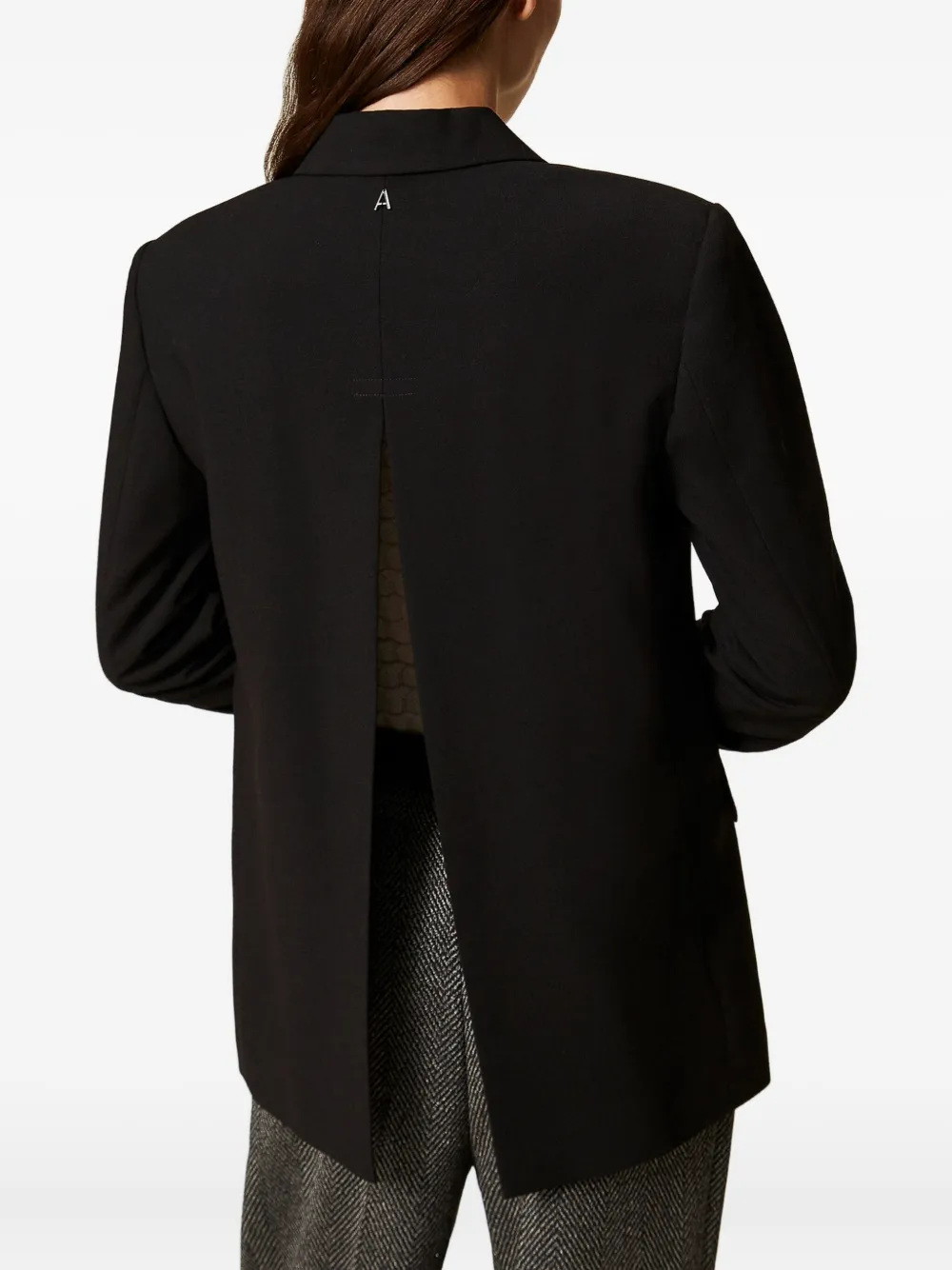 TWINSET Blazer met enkele rij knopen Zwart