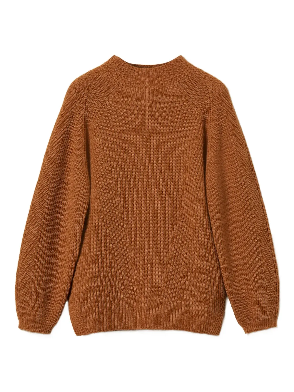 Twinset Turtle Neck Sweater In Brown