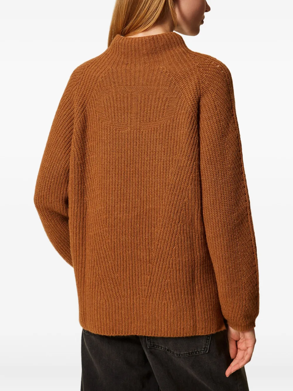 Twinset Turtle Neck Sweater In Brown