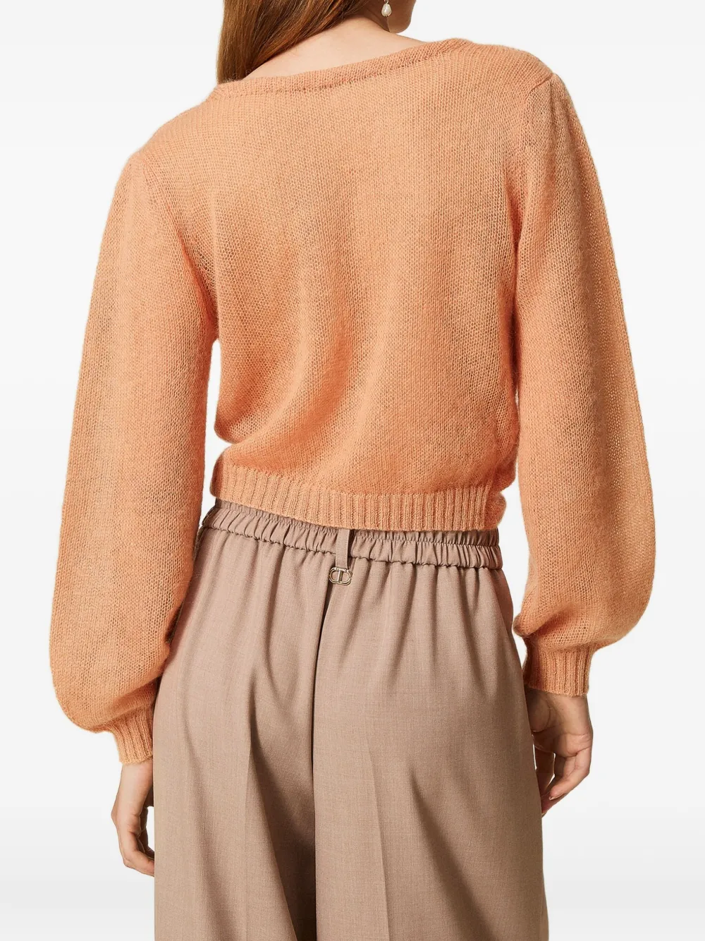 TWINSET Trui met gedraaid detail Oranje