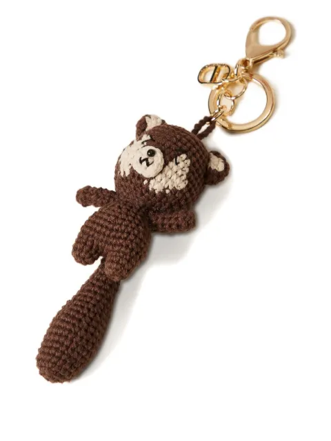 TWINSET llavero con motivo de oso de crochet