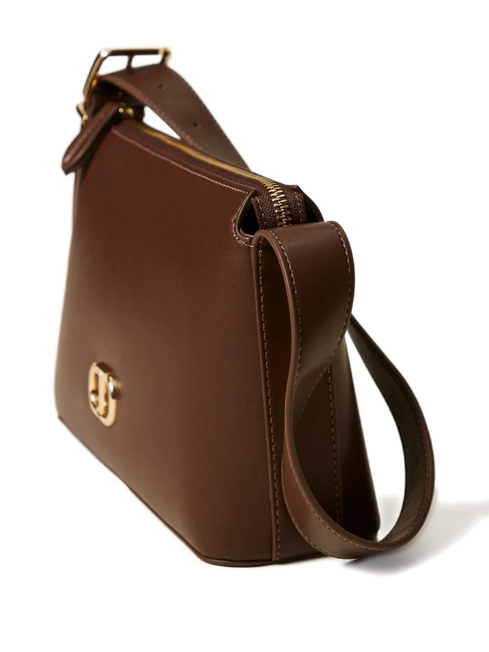 TWINSET Schoudertas met gesp Bruin