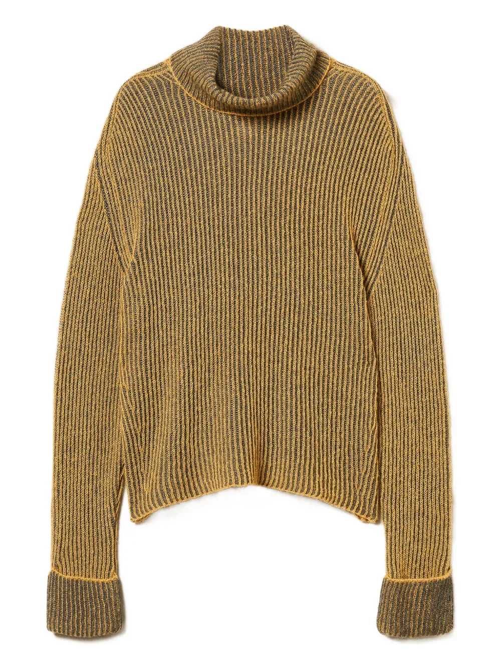 TWINSET ribbed turtleneck sweater | Yellow | Image 1