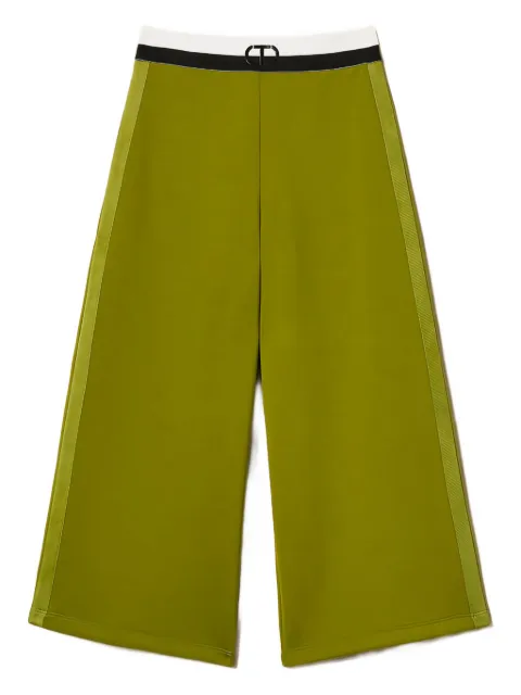 TWINSET Kids side-stripe palazzo trousers