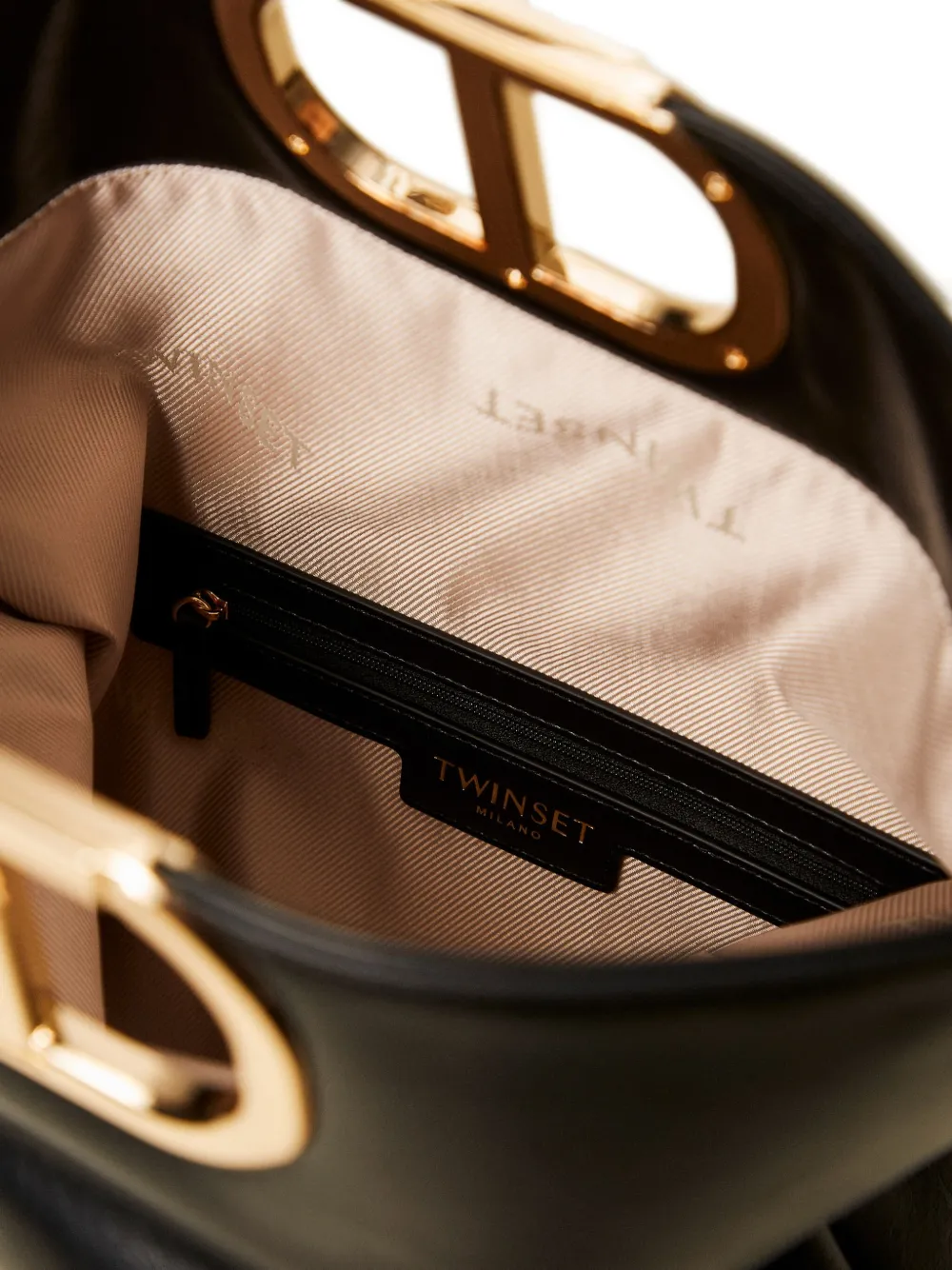 TWINSET Shopper met gesp Zwart