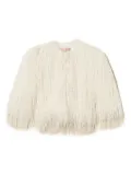 TWINSET fringe-trimmed jacket - Neutrals