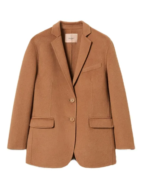 TWINSET single-breasted wool coat